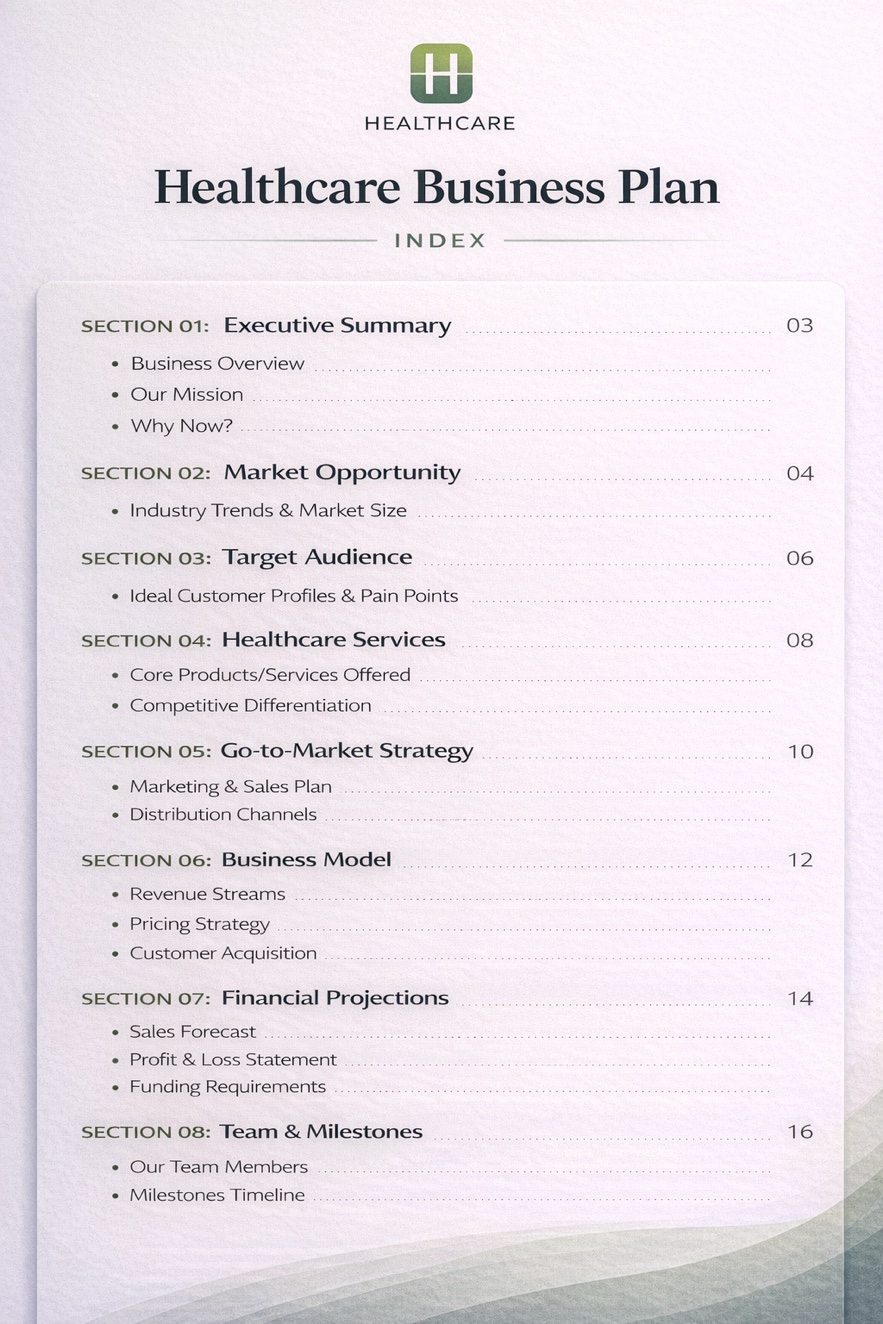 Healthcare Business Plan